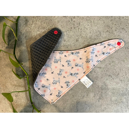Bavoir bandana petits chats