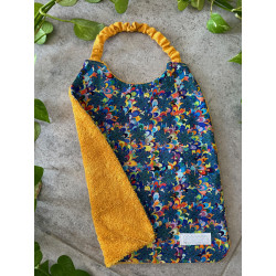 Bavoir maternelle arabesque jaune