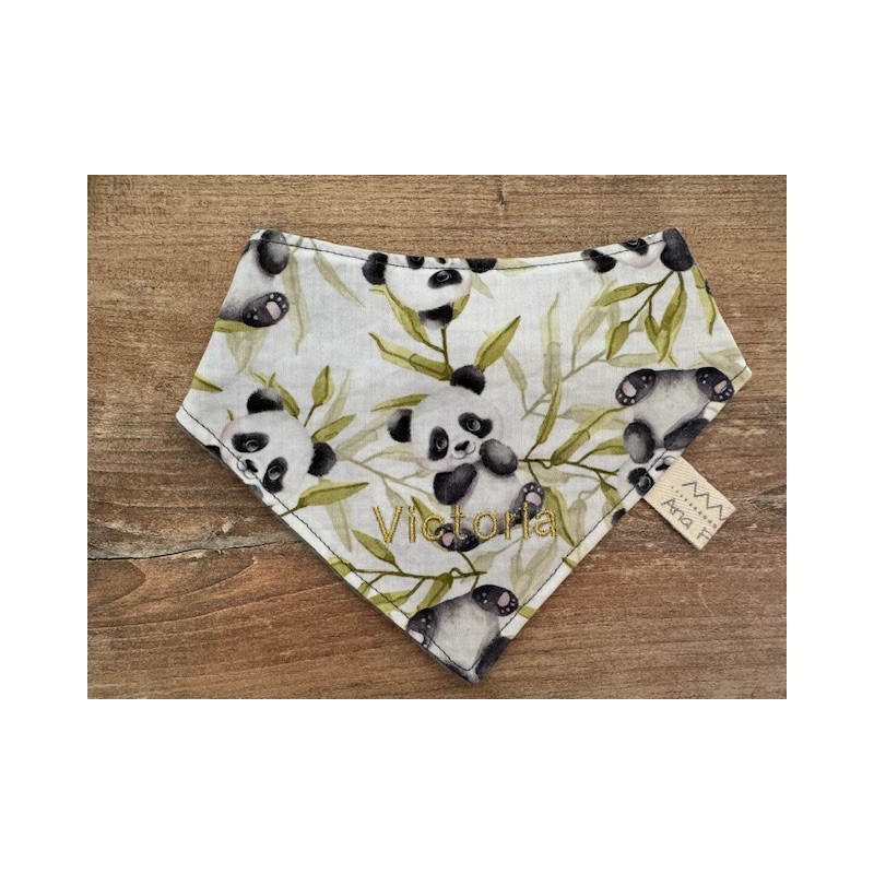 bavoir bandana panda