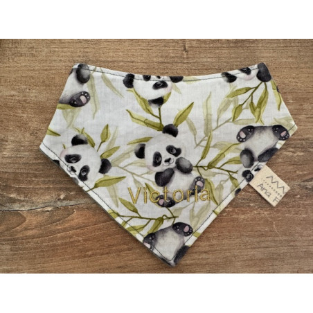 bavoir bandana panda